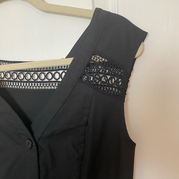 JNSQ Black Erin Jumpsuit Shorts Size 6 - Picture 7 of 10